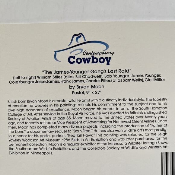 Leanin Tree Blank Greeting Cards Younger Gangs Last Raid Cowboy Cats Lot Of 5 - Picture 4 of 5